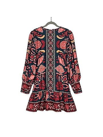 FARM Rio Seashell Tapestry Teal Casual Dress (view 2)