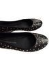 Tamara Mellon 100% Leather Black Gold Flats Size 6 - photo 2