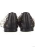 Tamara Mellon 100% Leather Black Gold Flats Size 6 - photo 7