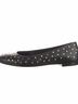 Tamara Mellon 100% Leather Black Gold Flats Size 6 - photo 6