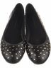 Tamara Mellon 100% Leather Black Gold Flats Size 6 - photo 13
