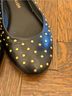 Tamara Mellon 100% Leather Black Gold Flats Size 6 - photo 8