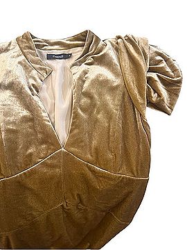 Theme Gold Velvet Party Dress Cocktail Dress (view 2)