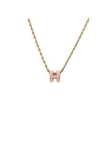 Hermès Pop H Pendant Chain Necklace Metal and Enamel Mini (view 1)