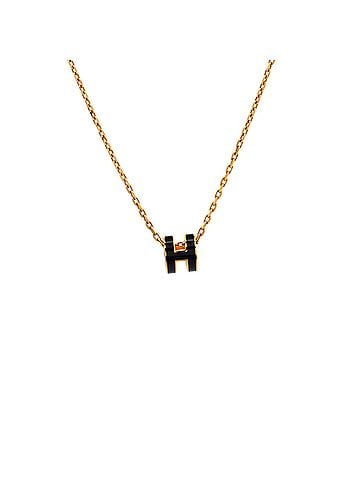 Hermès Pop H Pendant Chain Necklace Metal and Enamel Mini (view 1)