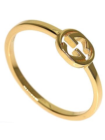 Gucci Gucci Interlocking #8 Ring, 18K Yellow Gold, Women's. (view 1)