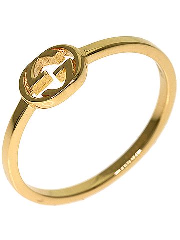 Gucci Gucci Interlocking #8 Ring, 18K Yellow Gold, Women's. (view 2)