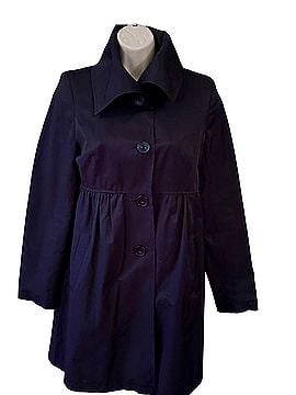 DKNY Empire Waist Coat Trenchcoat (view 1)