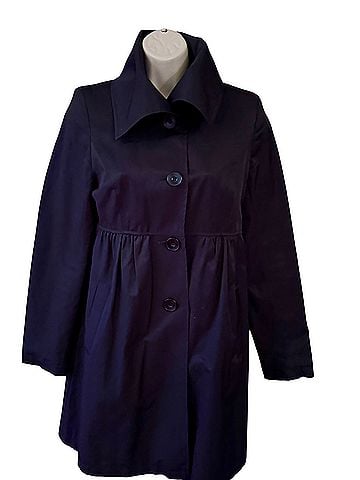 DKNY Empire Waist Coat Trenchcoat (view 1)
