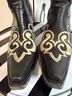 Lane 100% Leather Black Tan Boots Size 7 1/2 - photo 5