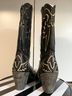 Lane 100% Leather Black Tan Boots Size 7 1/2 - photo 3