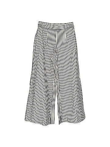 Carolina Herrera Carolina Herrera Striped Twill Wide-Leg Pants in White Viscose (view 1)