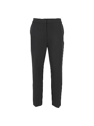 Max Mara Max Mara Straight-Leg Trousers in Black Viscose (view 1)