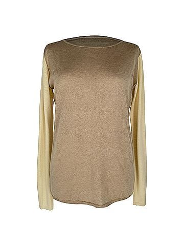 Max Mara Max Mara Block-Color Sweater in Beige Wool (view 1)