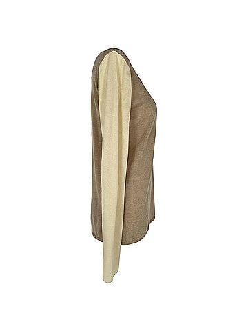Max Mara Max Mara Block-Color Sweater in Beige Wool (view 2)
