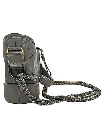 Chanel Chanel Small Gabrielle Hobo Bag in Grey Leather (view 2)