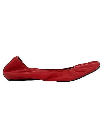 Lanvin Lanvin Ballet Flats in Red Leather (view 1)