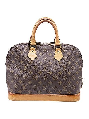 Louis Vuitton Louis Vuitton Monogram Canvas Alma PM Handbag in Brown Leather (view 1)