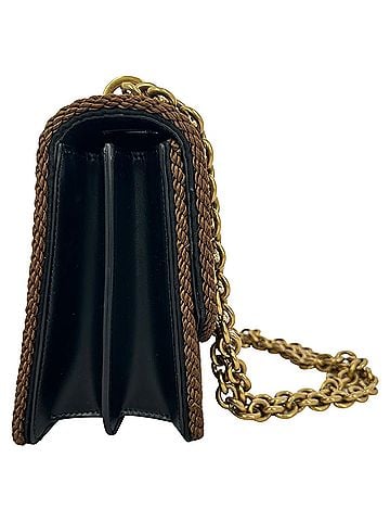 Mario Valentino Valentino Garavani Vain Embroidered Shoulder Bag in Multicolor Leather (view 2)