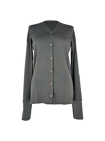 Jil Sander Jil Sander Button-Down Cardigan in Grey Wool (view 1)