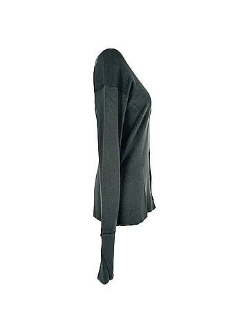 Jil Sander Jil Sander Button-Down Cardigan in Grey Wool (view 2)