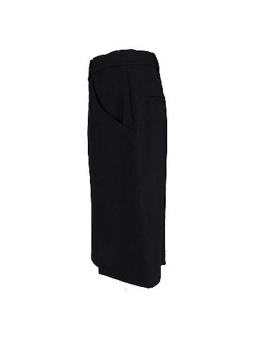 Jil Sander Jil Sander Knee Length Skirt in Black Wool (view 2)