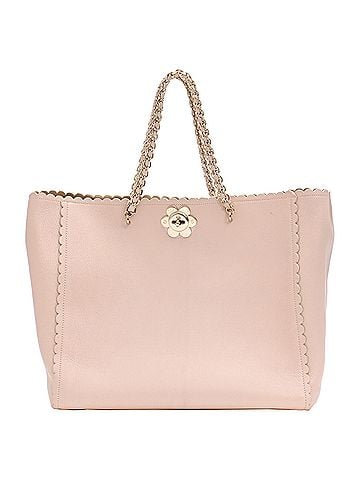 Mulberry Mulberry Cecily Flower Tote Bag in Pink Calf Leather (view 1)