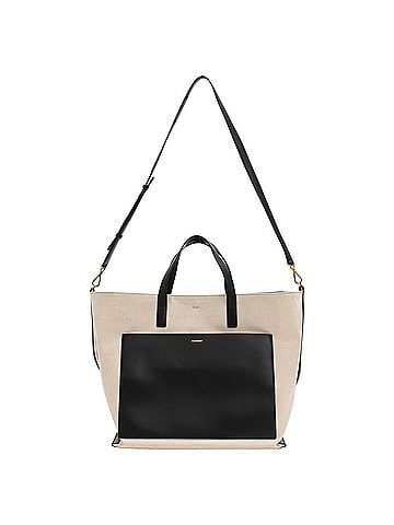 Jil Sander Jil Sander Wander Tote Bag in Beige Canvas (view 1)
