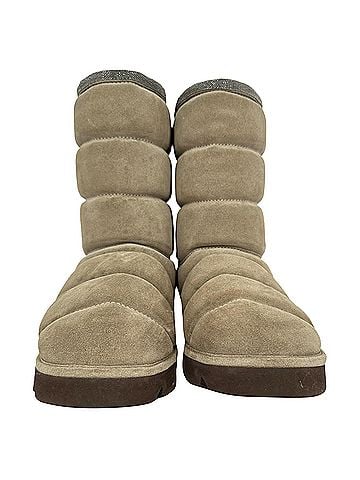 Brunello Cucinelli Brunello Cucinelli Puffy Boots in Brown Suede (view 2)