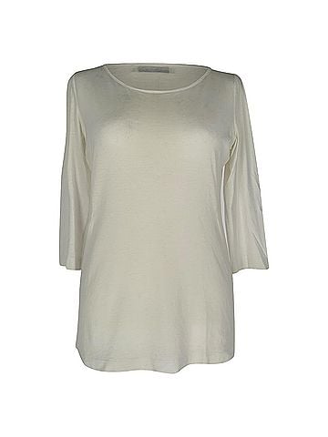 Jil Sander Jil Sander 3/4 Sleeve T-Shirt in White Cotton (view 1)