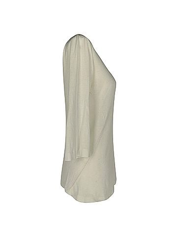 Jil Sander Jil Sander 3/4 Sleeve T-Shirt in White Cotton (view 2)