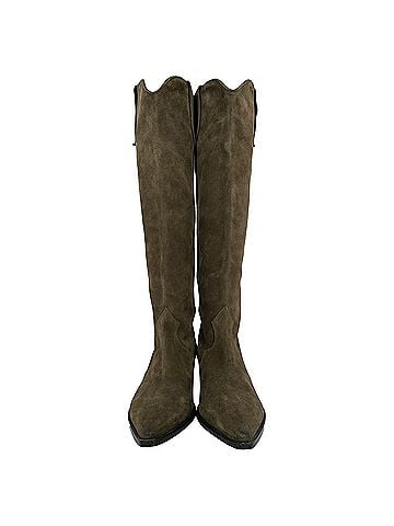 Isabel Marant Isabel Marant Denvee Knee-High Boots in Brown Suede (view 2)