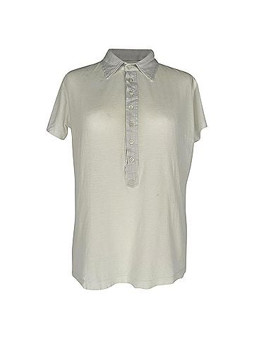 Dries Van Noten Dries Van Noten Short Sleeve Polo Shirt in Ivory Cotton (view 1)