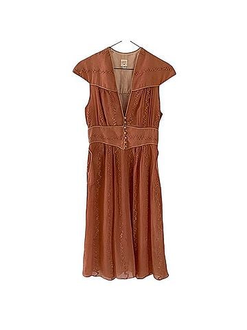 Anthropologie Lauren Moffatt Silk Midi Dress Casual Dress (view 1)