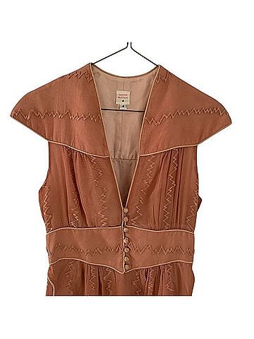 Anthropologie Lauren Moffatt Silk Midi Dress Casual Dress (view 2)