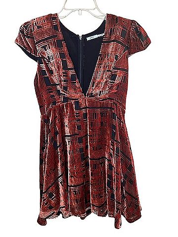 Kimchi Blue Burnout Velvet Babydoll Mini Dress Casual Dress (view 2)