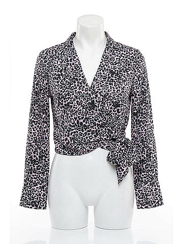 Blue Life Willa V-Neck Long Sleeve Top in Lilac (view 1)