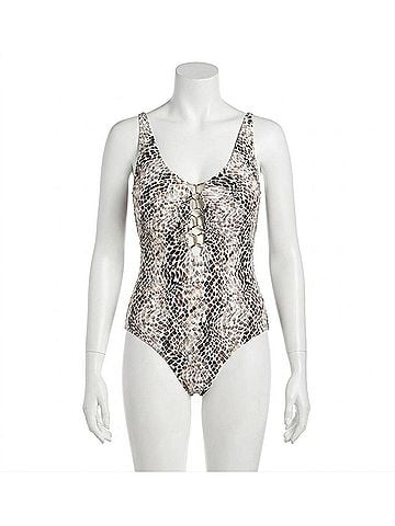 La Blanca Wild Whispers Plunge One Piece - Plus in Multi (view 1)