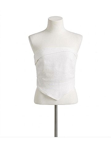 Faithfull the Brand Antibes Strapless Top in White (view 1)