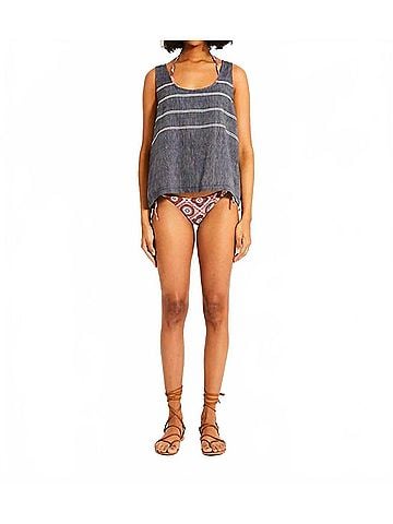 Lemlem Kati Tank Top in Mari Navy (view 2)