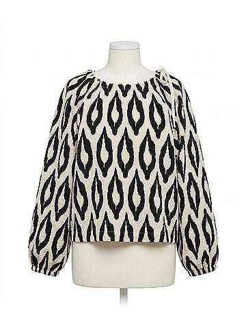 Essentiel Antwerp Kolorful Oversized Top in Mushroom Mood (view 1)