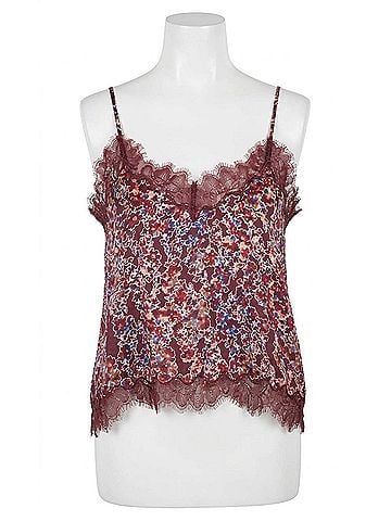 Greylin Palmer Satin-Like Sheen Top in Burgundy (view 1)