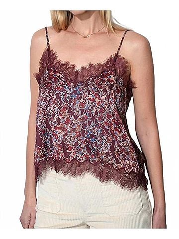 Greylin Palmer Satin-Like Sheen Top in Burgundy (view 2)