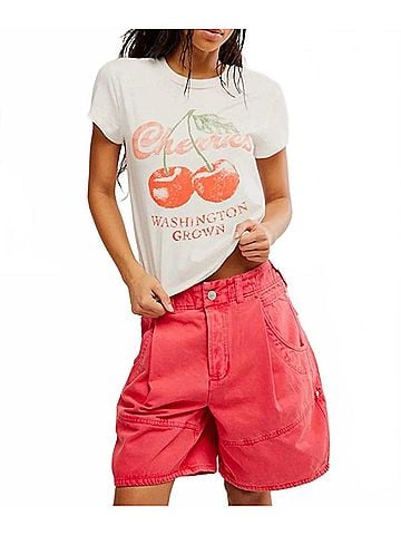 Free People Nova Graphic Tee in Cherry Combo (view 2)