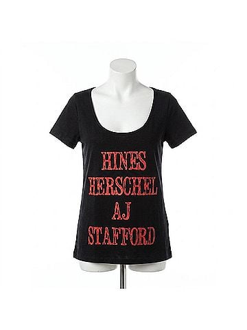 Judith March Women's University Of Georgia Boys Of Fall Tee in Black (view 1)