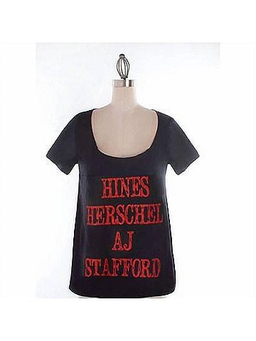 Judith March Women's University Of Georgia Boys Of Fall Tee in Black (view 2)
