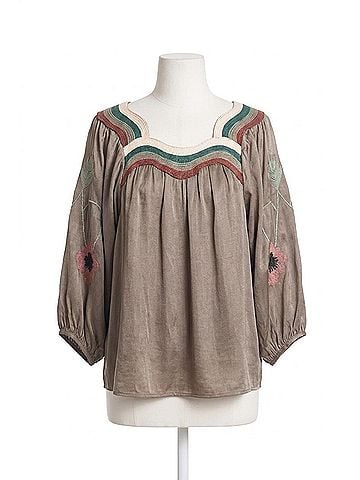 Corey Lynn Calter Patti Top in Walnut (view 1)