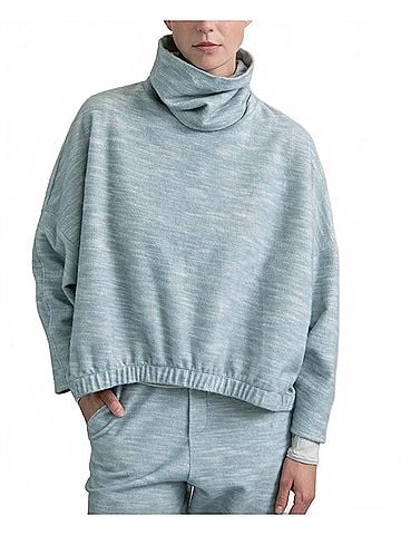 Humanoid Clamour Top in Aqua (view 2)