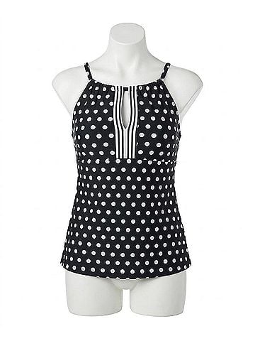 Beach House Island Blair High Neck Tankini Top in Bch Sanibel (view 1)