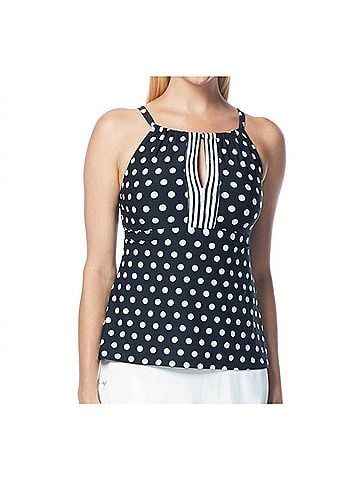 Beach House Island Blair High Neck Tankini Top in Bch Sanibel (view 2)